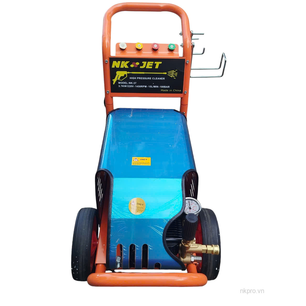 Máy xịt rửa xe áp lực cao NK -37, Công suất 3,7kw, áp lực 180bar