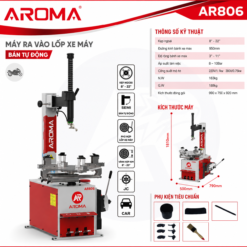 Máy ra vỏ xe tay ga và xe đạp điện chuyên dụng Aroma AR-806