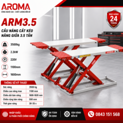 Cầu nâng cắt kéo di động Aroma 3.5 tấn  nâng 1 mét, có thể di chuyển