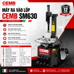 Máy thay lốp CEMB Ytali có công suất 10"-24" SM630