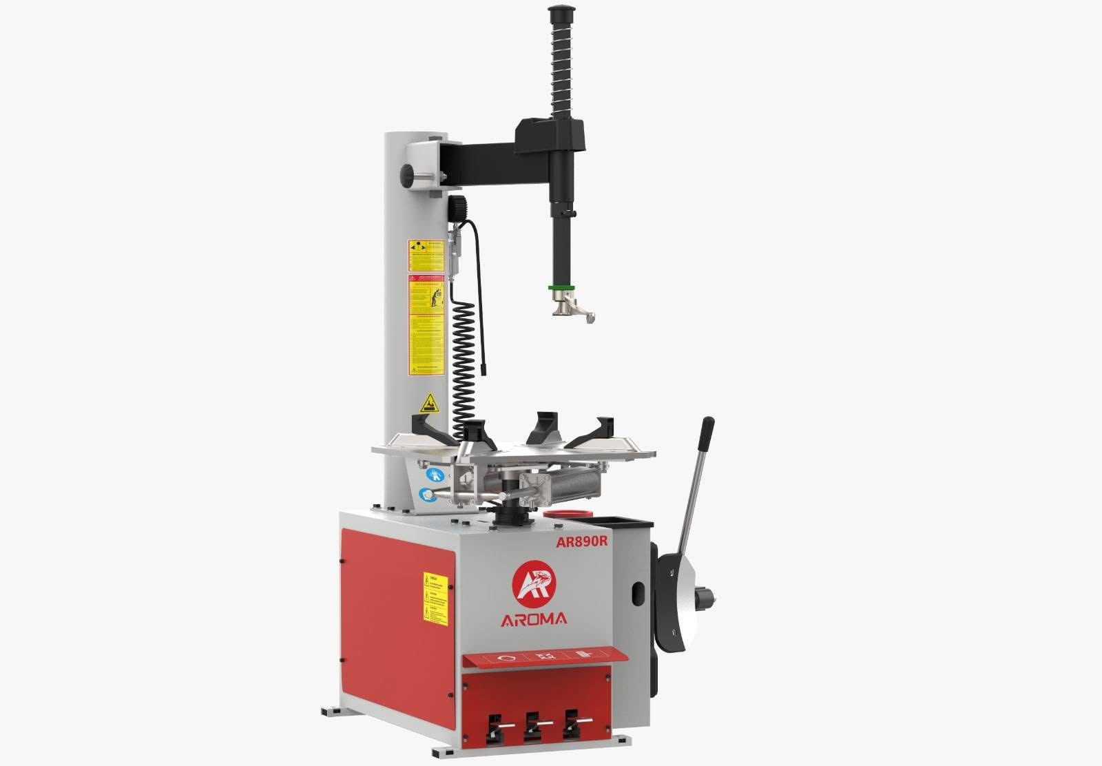 Máy ra vào lốp xe ô tô, tháo vỏ xe con công nghệ Ý Aroma - Ar890