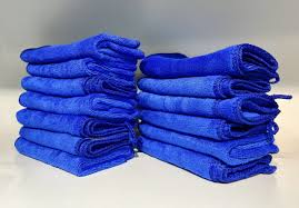 Khăn microfiber lau xe, lau kính cỡ lớn - 60x155cm, Xanh dương