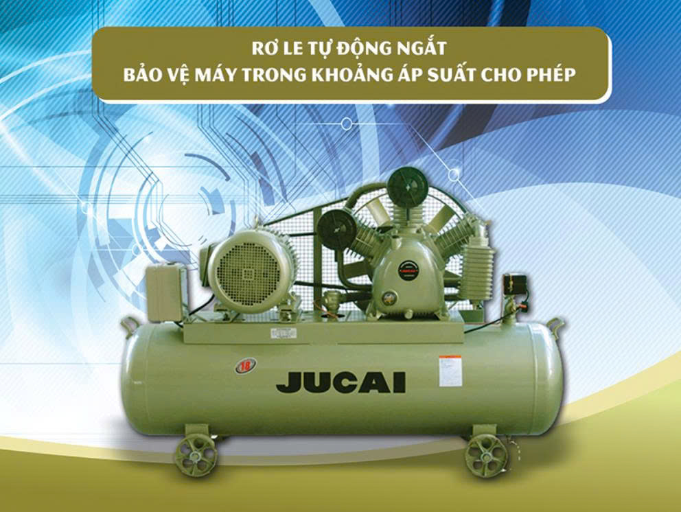 Máy Nén Khí 2 Cấp Jucai AW100012 - 15HP, 12 bar, 500L, 380V