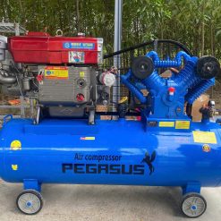 Máy bơm hơi đầu nổ Diesel Pegasus 20HP 500L, 12.5 bar