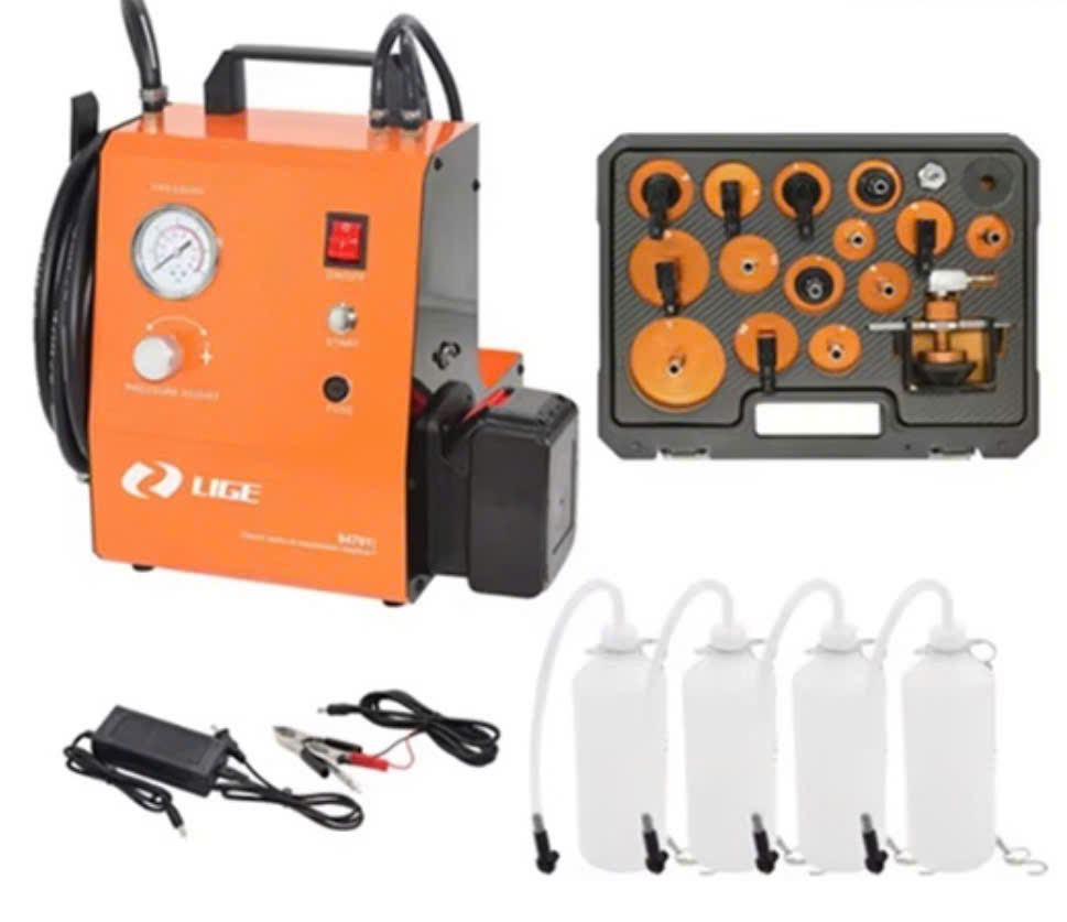 Máy thay dầu phanh bằng pin 12VDC LIGE 94701S