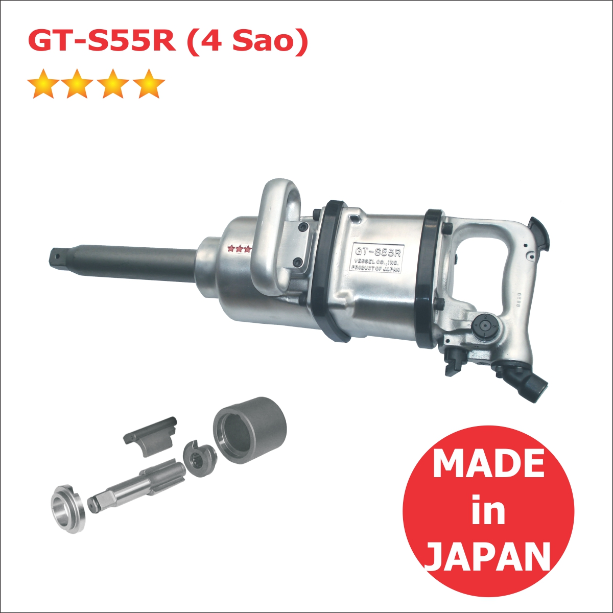 Súng xiết bu lông Vessel GT-S50R (1″)