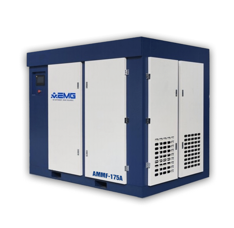 MÁY NÉN KHÍ TRỤC VÍT 2 CẤP AEMG – AMMF-175A/132KW